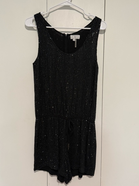 MLV Pants - MLV Black Ursula Beaded Romper size small